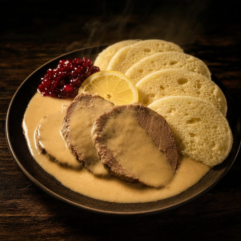 Altböhmischer Sauerbraten „Svíčková“