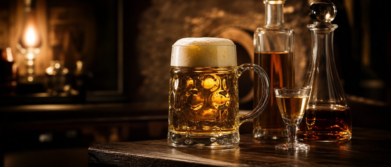 Hacker-Pschorr Helles frisch gezapft im Wirtshaus Lorber