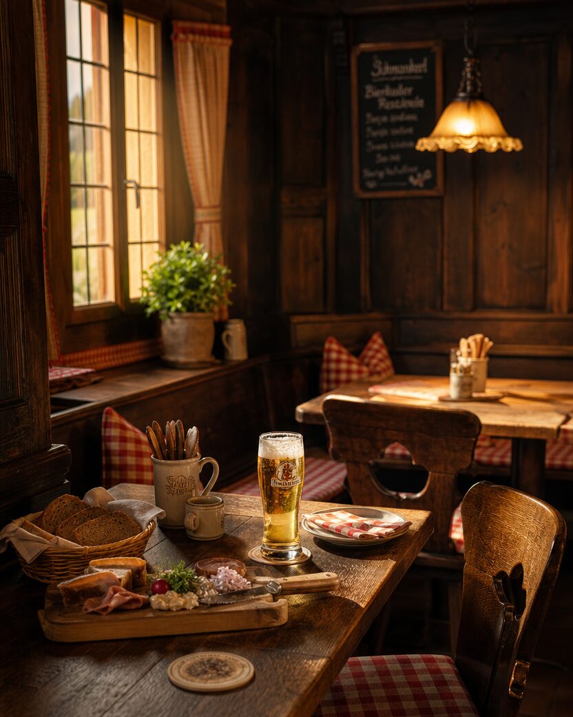 Die urige Stube im Wirtshaus Lorber